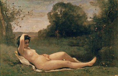 Ninfa reclinata da Jean Baptiste Camille Corot